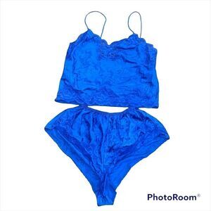 Vintage deena blue lingerie set